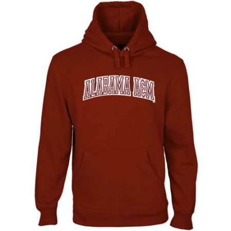 Alabama A&M Bulldogs Arch Name Pullover Hoodie Maroon