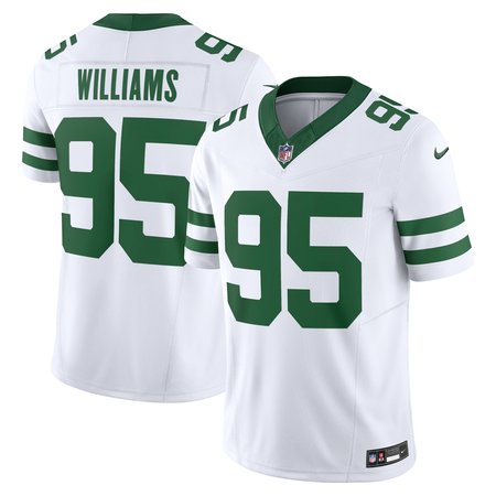 Men's New York Jets Quinnen Williams Nike Legacy White Vapor F.U.S.E. Limited Jersey